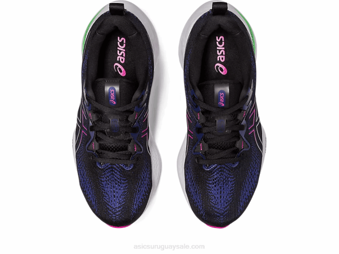 Asics cúmulo de gel negro rosa para correr - Image 6