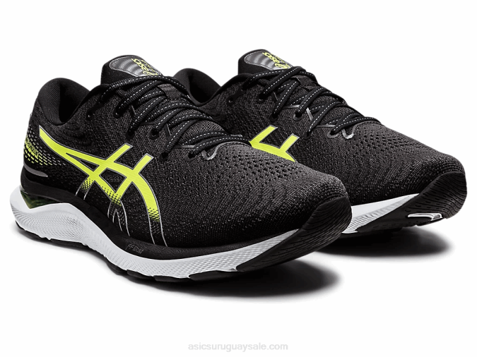 Asics cúmulo de gel negro verde peligro para correr - Image 2