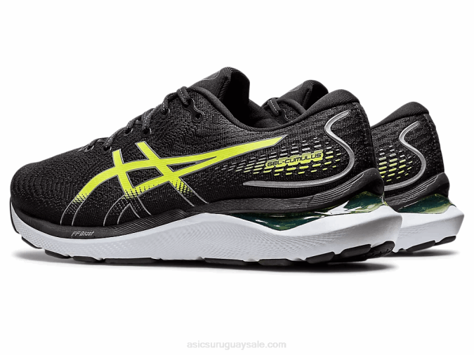 Asics cúmulo de gel negro verde peligro para correr - Image 3