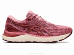 Asics Cúmulo de Gel Rosa Ahumado y Marte Profundo Para Correr