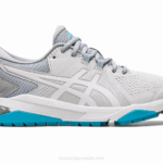 Asics deslizamiento de curso gel gris glaciar acuario comodidad y estilo