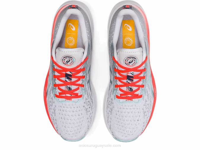 Asics dinablasto 2 zapatillas blancas azules para correr - Image 5