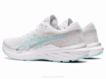 Asics Dinablasto Zapatillas Blanco Azul Claro Rendimiento Deportivo - Image 3