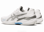 Asics élite del cielo zapatillas blancas y plateadas - Image 3