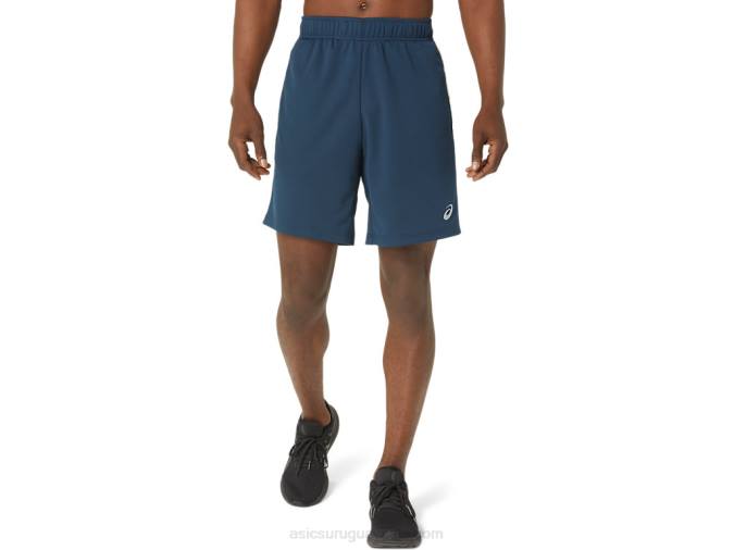 Asics entrenamiento corto azul francés y tono polar - Image 1