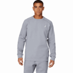 Asics equipo de punto de movilidad hombres yeso gris