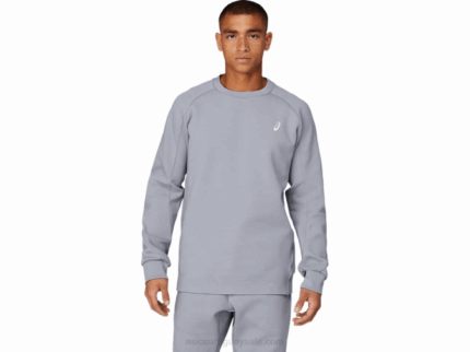 Asics equipo de punto de movilidad hombres yeso gris