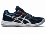 Asics escuela grado 4 zapatillas azul francés y blanco