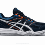 Asics escuela grado 4 zapatillas azul francés y blanco