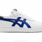 Asics escuela primaria blanco azul estilo japonés