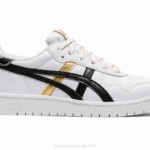 Asics escuela primaria blanco negro estilo japonés