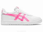Asics escuela primaria blanco rosa fuerte estilo deportivo