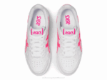 Asics escuela primaria blanco rosa fuerte estilo deportivo - Image 6