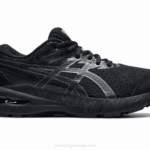 Asics escuela primaria gt2000 zapatillas negras cómodas y duraderas
