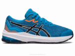 Asics escuela primaria gt-1000 azul y negro estilo y confort