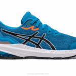 Asics escuela primaria gt-1000 azul y negro estilo y confort
