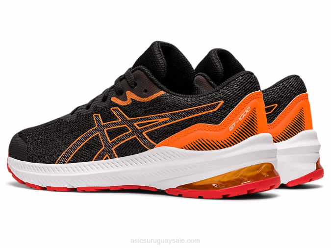 Asics escuela primaria gt-1000 gris grafito rojo fuego rendimiento y estilo - Image 3