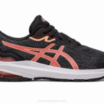 Asics escuela primaria gt-1000 negro papaya zapatillas deportivas
