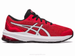 Asics Escuela Primaria GT-1000 Zapatillas Rojo Eléctrico Blanco