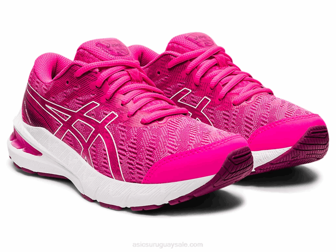 Asics escuela primaria gt-2000 rosa brillante y blanco ideal para niños - Image 2