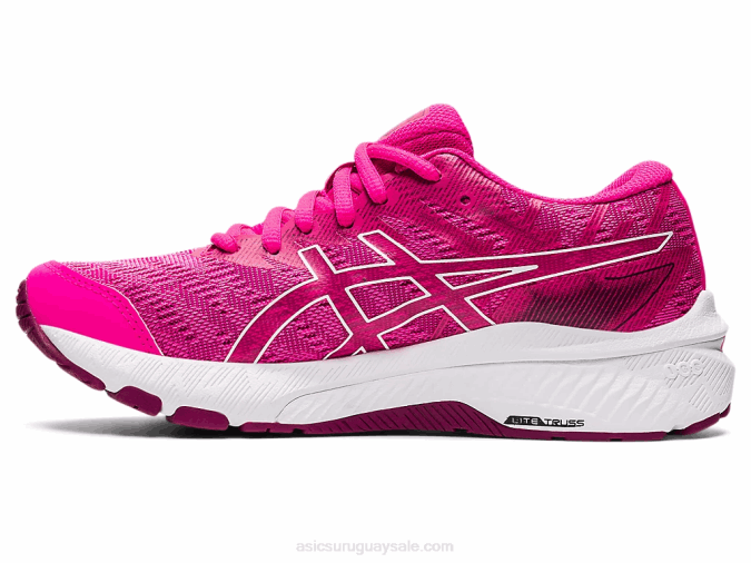 Asics escuela primaria gt-2000 rosa brillante y blanco ideal para niños - Image 4