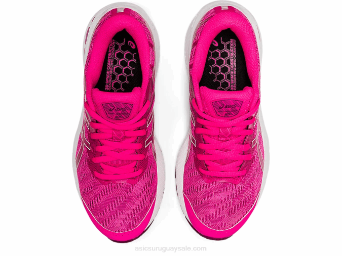 Asics escuela primaria gt-2000 rosa brillante y blanco ideal para niños - Image 6
