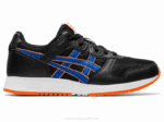 Asics escuela primaria lyte clasica negro azul atún deportivas cómodas