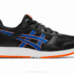 Asics escuela primaria lyte clasica negro azul atún deportivas cómodas