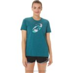 Asics Espiral Hibisco Crew Terciopelo Brezo de Pino