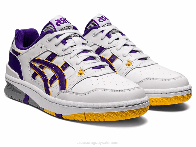 Asics ex89 Zapatillas Blanco Morado Estilo Noble y Confort - Image 2