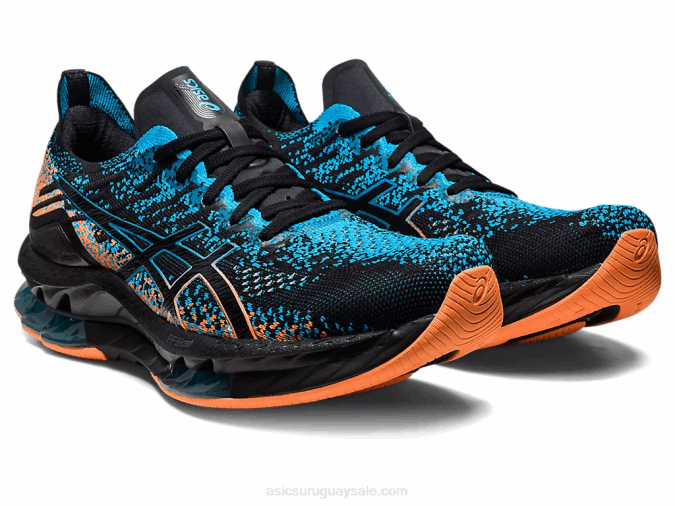 Asics explosión de gel 2LVJ459 negro azul para correr - Image 2