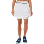 Asics falda pantalón mujer blanco brillante estilo fuerte