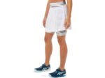 Asics falda pantalón mujer blanco brillante estilo fuerte - Image 3