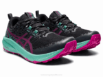 Asics Fuji Lite 2 Zapatillas Negro Rojo Fucsia Rápidas y Ligaderas - Image 2