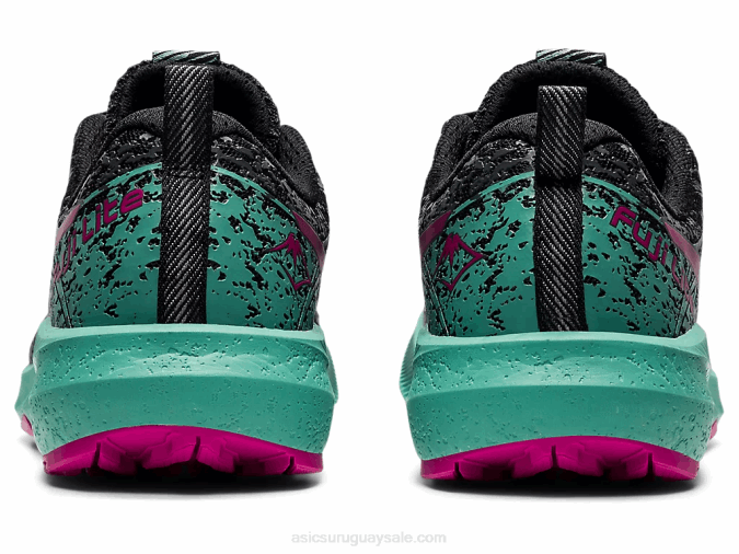 Asics Fuji Lite 2 Zapatillas Negro Rojo Fucsia Rápidas y Ligaderas - Image 5