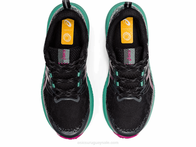 Asics Fuji Lite 2 Zapatillas Negro Rojo Fucsia Rápidas y Ligaderas - Image 6