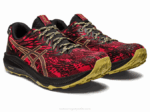 Asics Fuji Lite 3 Zapatillas Rojo Eléctrico y Negro - Image 2