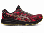 Asics Fuji Lite 3 Zapatillas Rojo Eléctrico y Negro