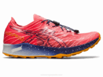 Asics fujivelocidad 2LVJ2621 Zapatillas Papaya Azul Indigo Para Correr