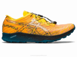 Asics fujivelocidad 2LVJ636 Zapatillas Amarillo Dorado Verde Tinta