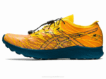 Asics fujivelocidad 2LVJ636 Zapatillas Amarillo Dorado Verde Tinta - Image 4