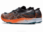 Asics fujivelocidad zapatillas negro naranja para correr - Image 3