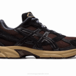 Asics gel 1130 zapatillas café y negro cómodas y ligeras