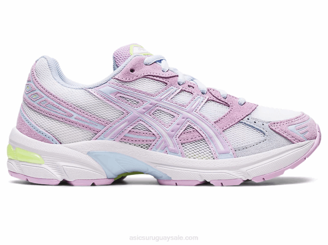 Asics gel-1130 zapatillas deportivas blancas y lilas con tecnología avanzada - Image 1