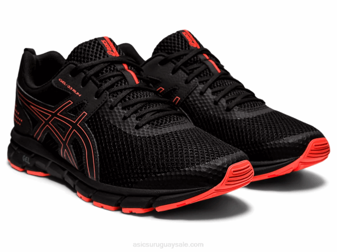 Asics gel 33 2LVJ896 Zapatillas Negro Coral Relámpago - Image 2