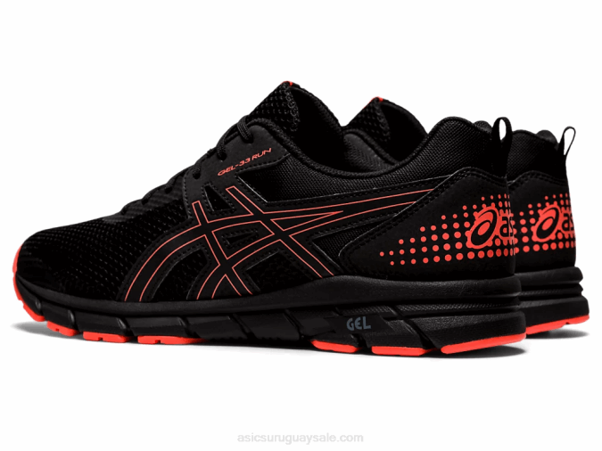 Asics gel 33 2LVJ896 Zapatillas Negro Coral Relámpago - Image 3