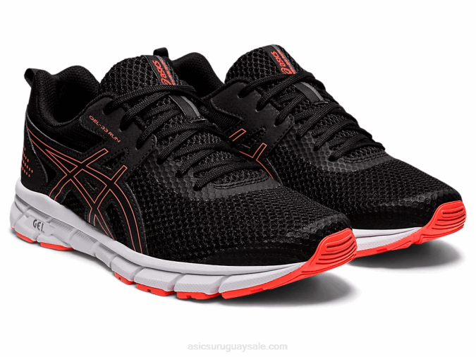 Asics gel-33 Calzado Deportivo Negro Coral Relámpago - Image 2