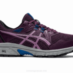 Asics Gel 8 Ciruela Oscuro y Negro Rendimiento Deportivo