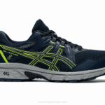 Asics gel 8 zapato deportivo azul francés verde peligro