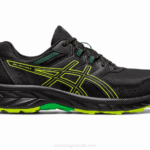 Asics Gel 9 Zapatillas Ralladura Lima Negra para Atletas